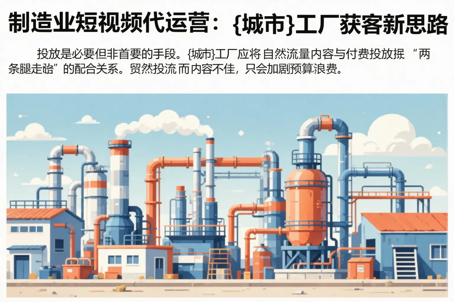 制造业短视频代运营：巢湖工厂获客新思路